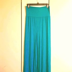Women wide legs high waisted palazzo pants medium nwot